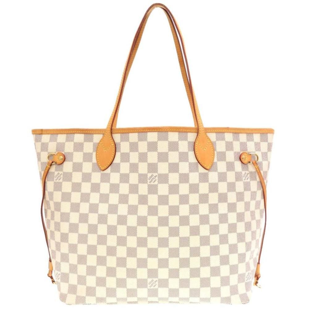 Louis Vuitton Damier Azur Neverfull MM Tote Bag